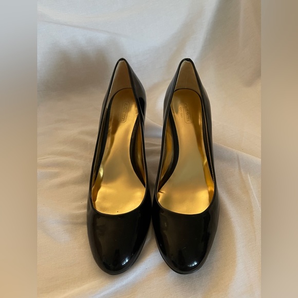Coach Patent Leather Heels - Picture 1 of 6
